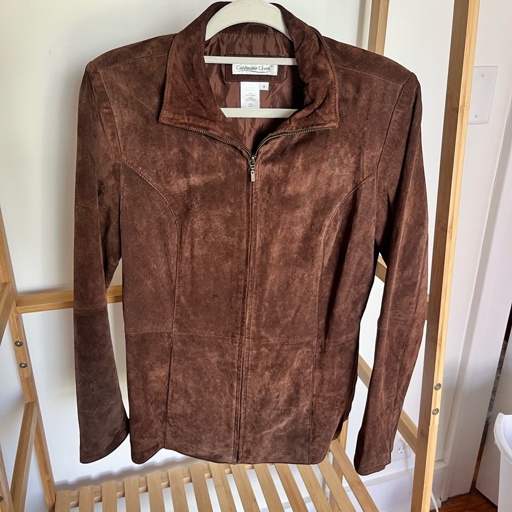 Coldwater Creek Brown Leather Jacket
